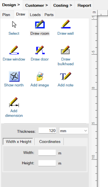 Draw Tool Tab