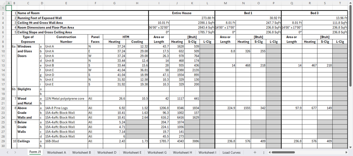 Excel Spreadsheet Form J1