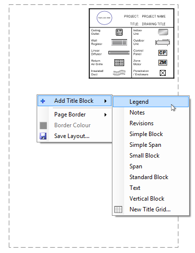 Adding title blocks