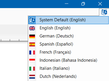 Language Selection