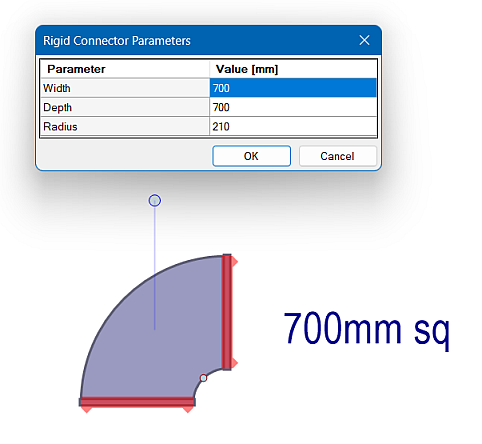 Editing Rigid Connector Parameters