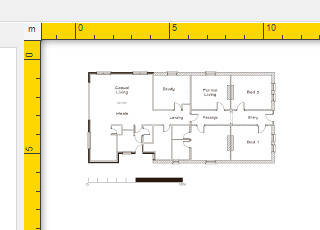 An unscaled plan image